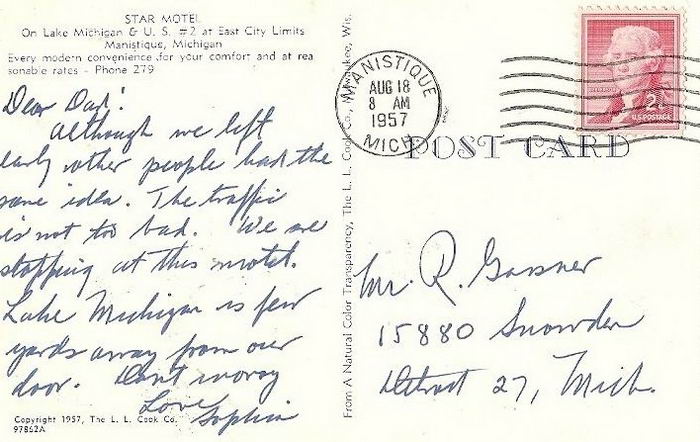 Star Motel - Old Postcard View (newer photo)